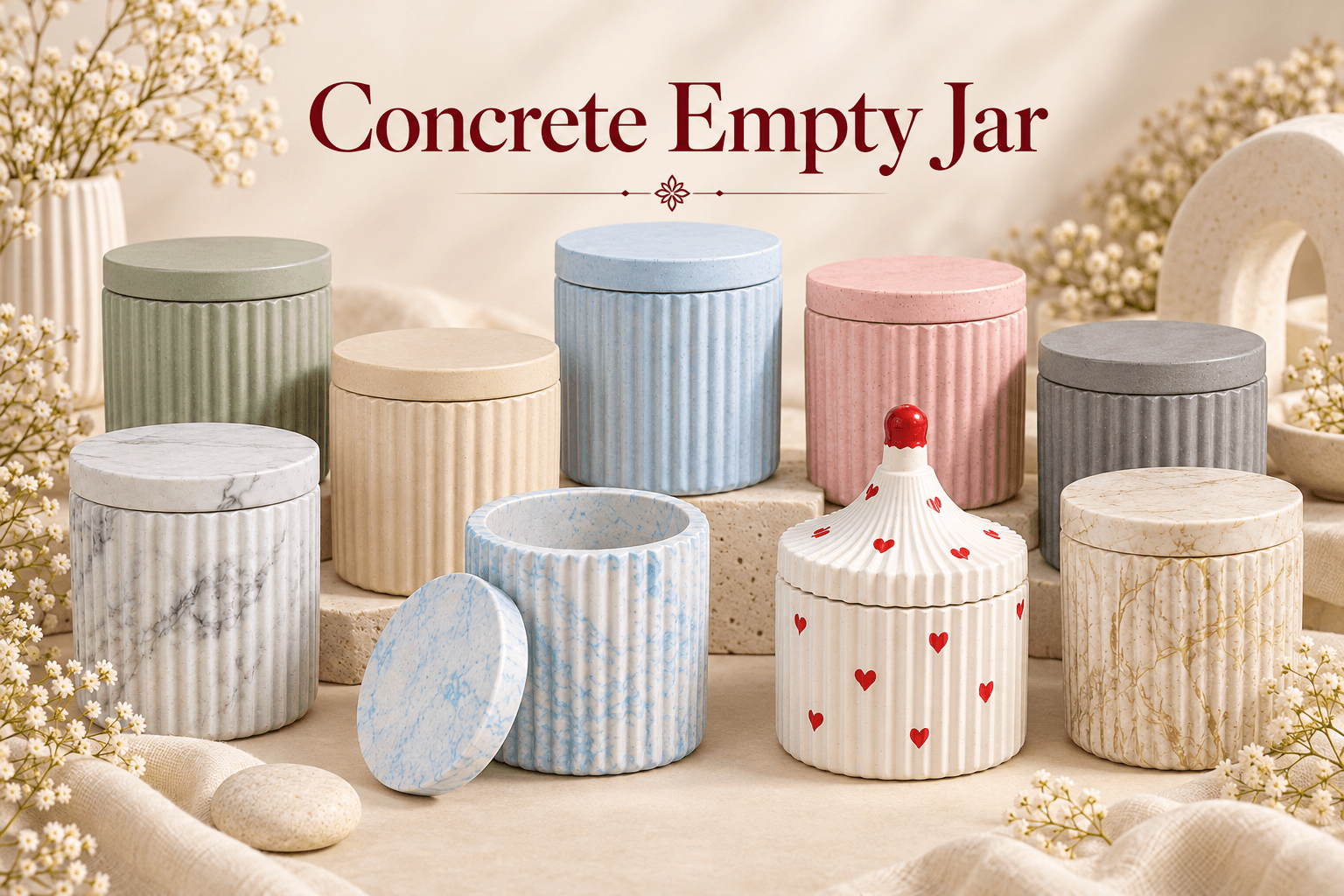 Concrete Empty Jar collection