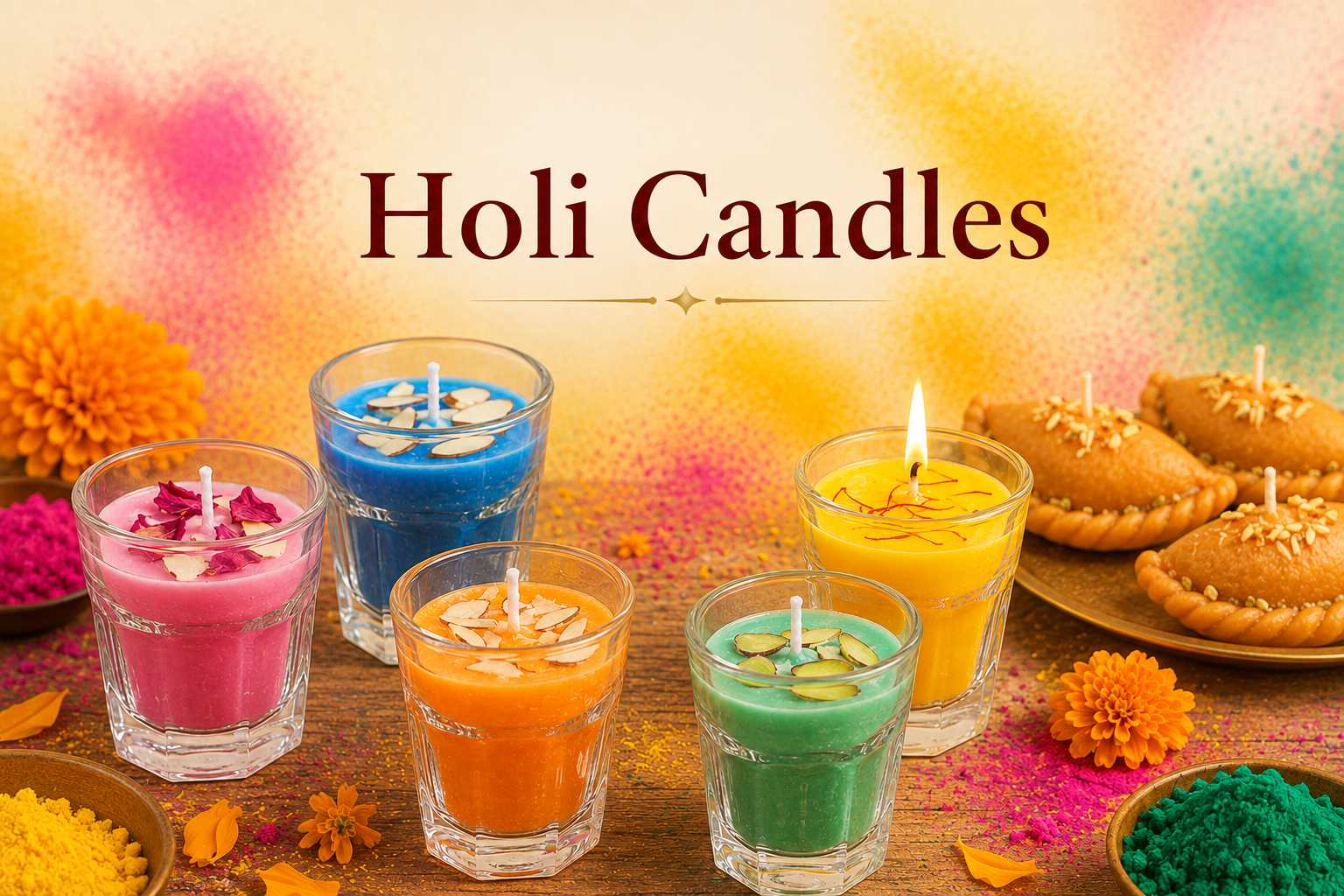 Holi Candles collection