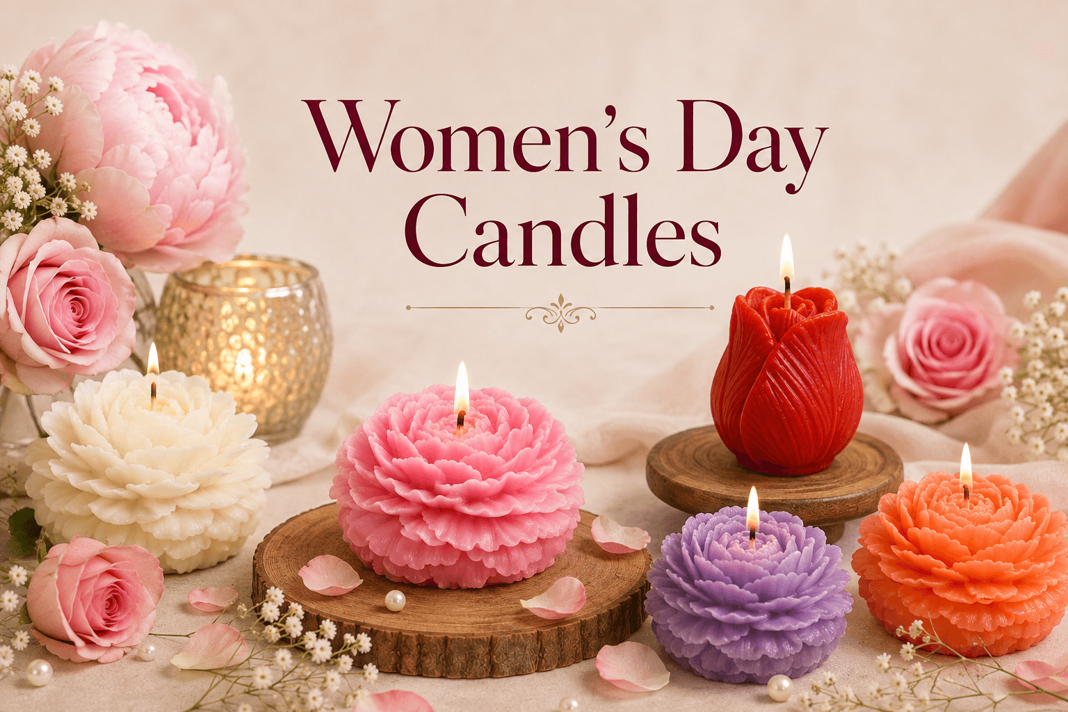 Women's Day Candles collection
