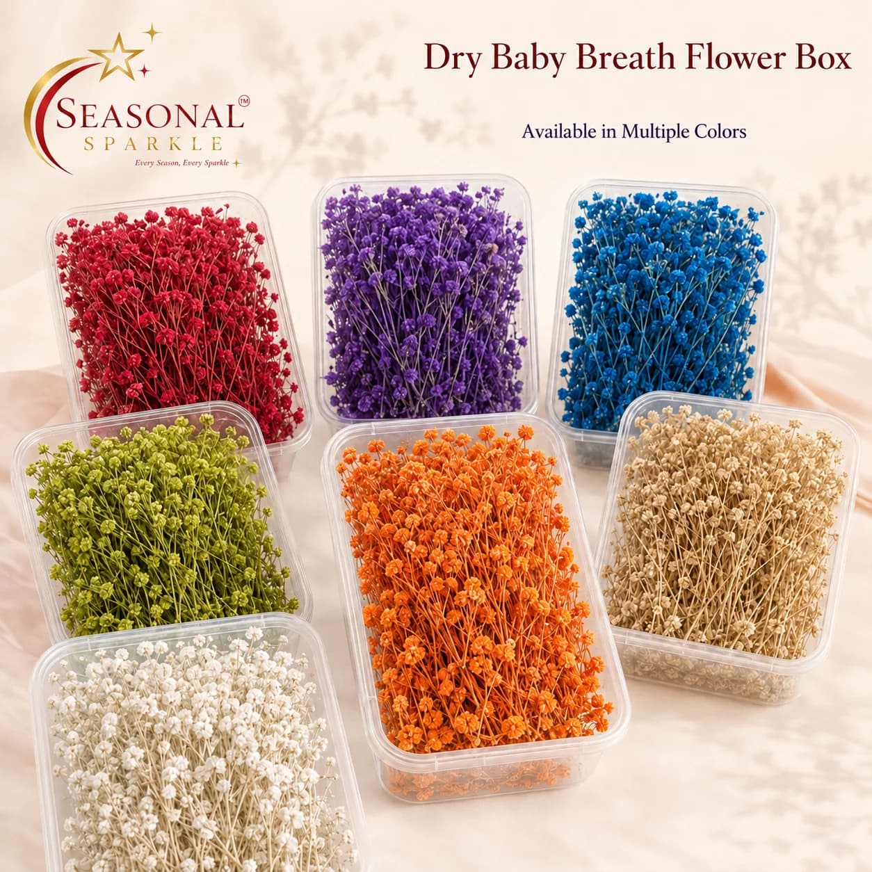 Baby's Breath (Gypsophila) Dried Flower Box