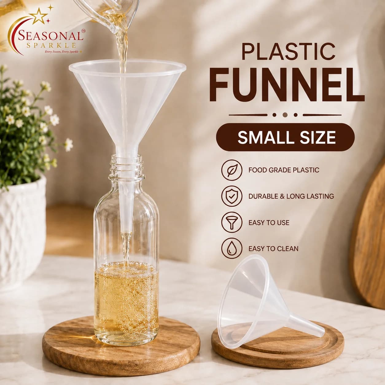 Plastic Wax Pouring Funnel (Small Size) (moq 5 pcs)
