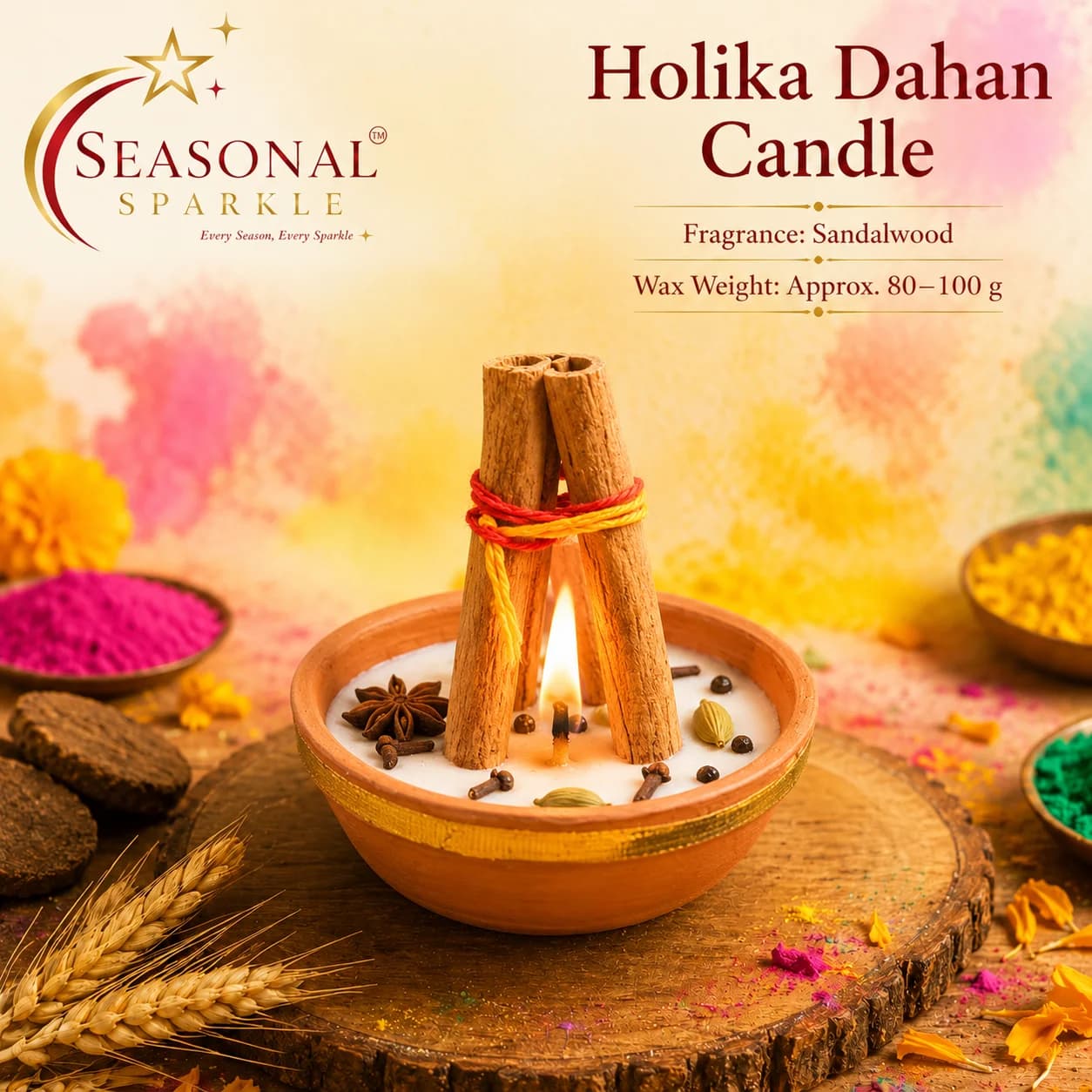 Holika Dahan Scented Candle (set of 2)