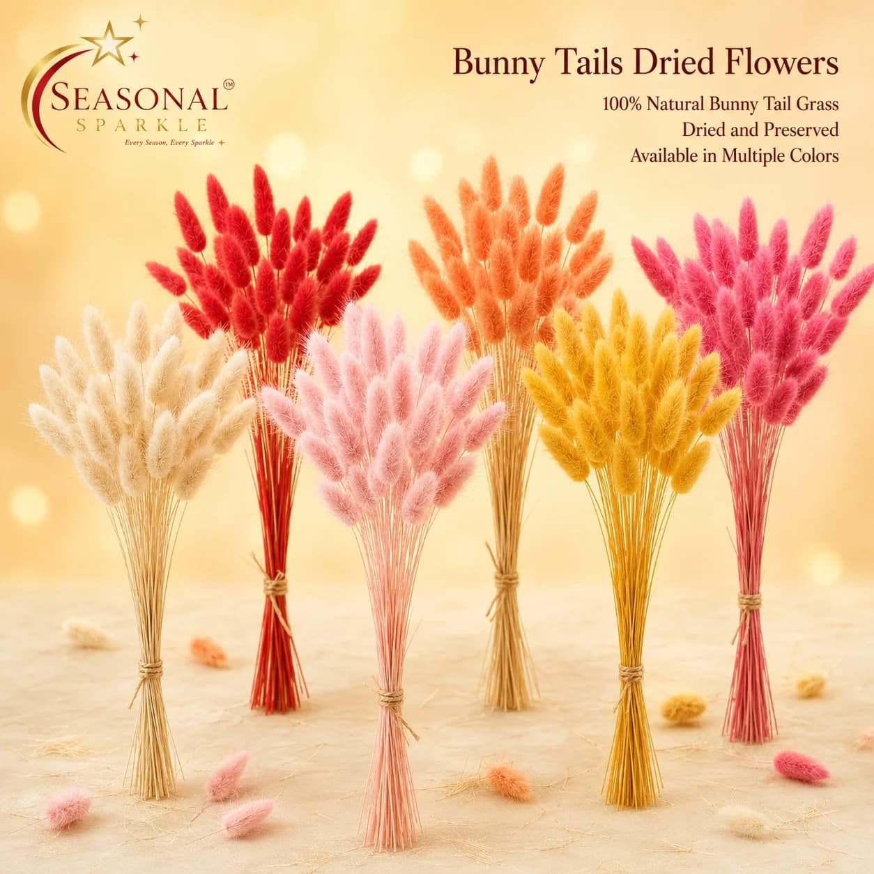 Preserved Bunny Tails Dried Flower Grass