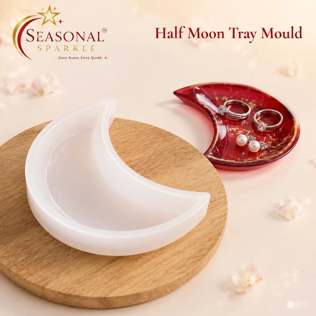 Half Moon Tray Silicone Mould