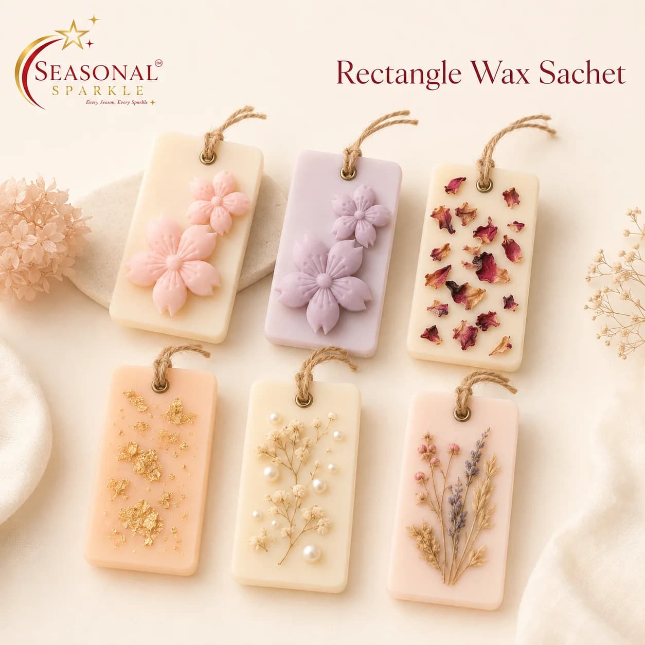 Rectangle Botanical Wax Sachet