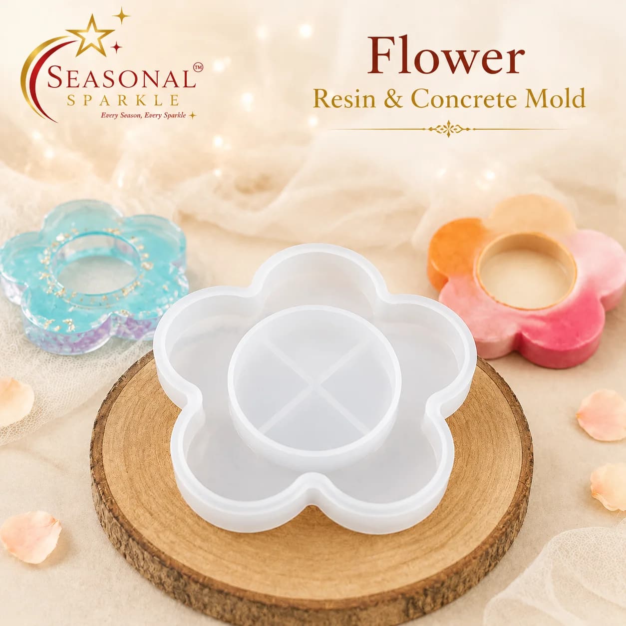 Flower Resin & Concrete Casting Mould