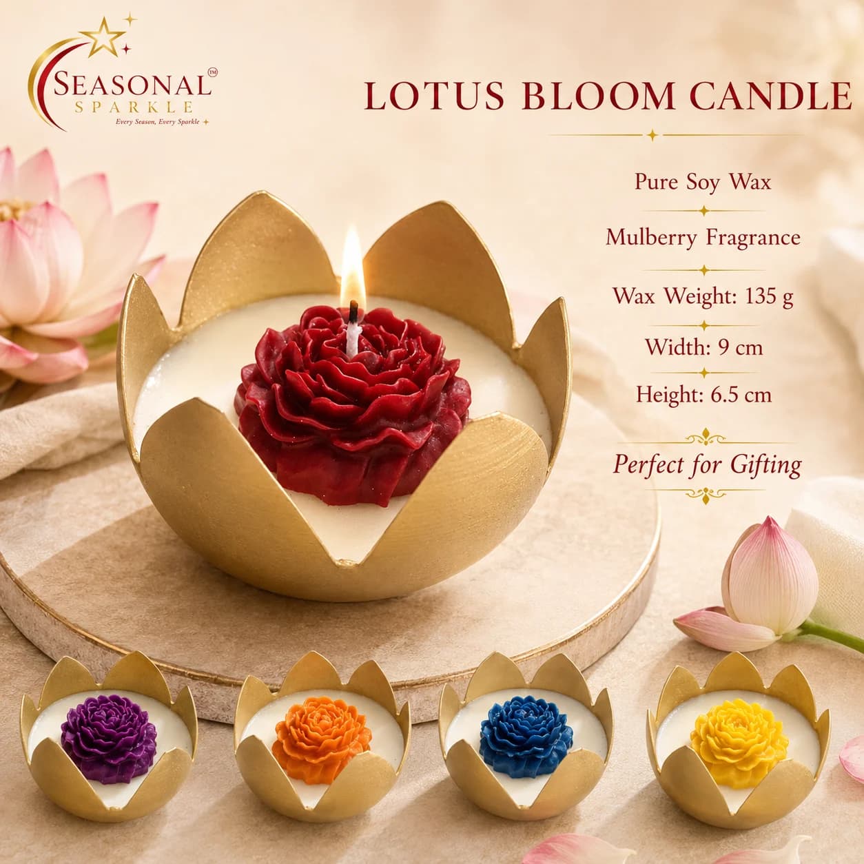 Lotus Bloom Candle
