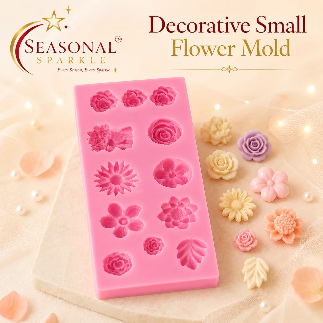 Decorative Small Flower Silicone Mould