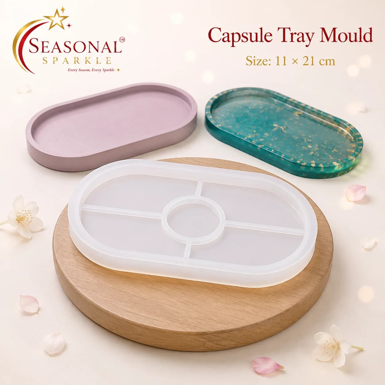 Capsule Oval Tray Mould (11x21cm)