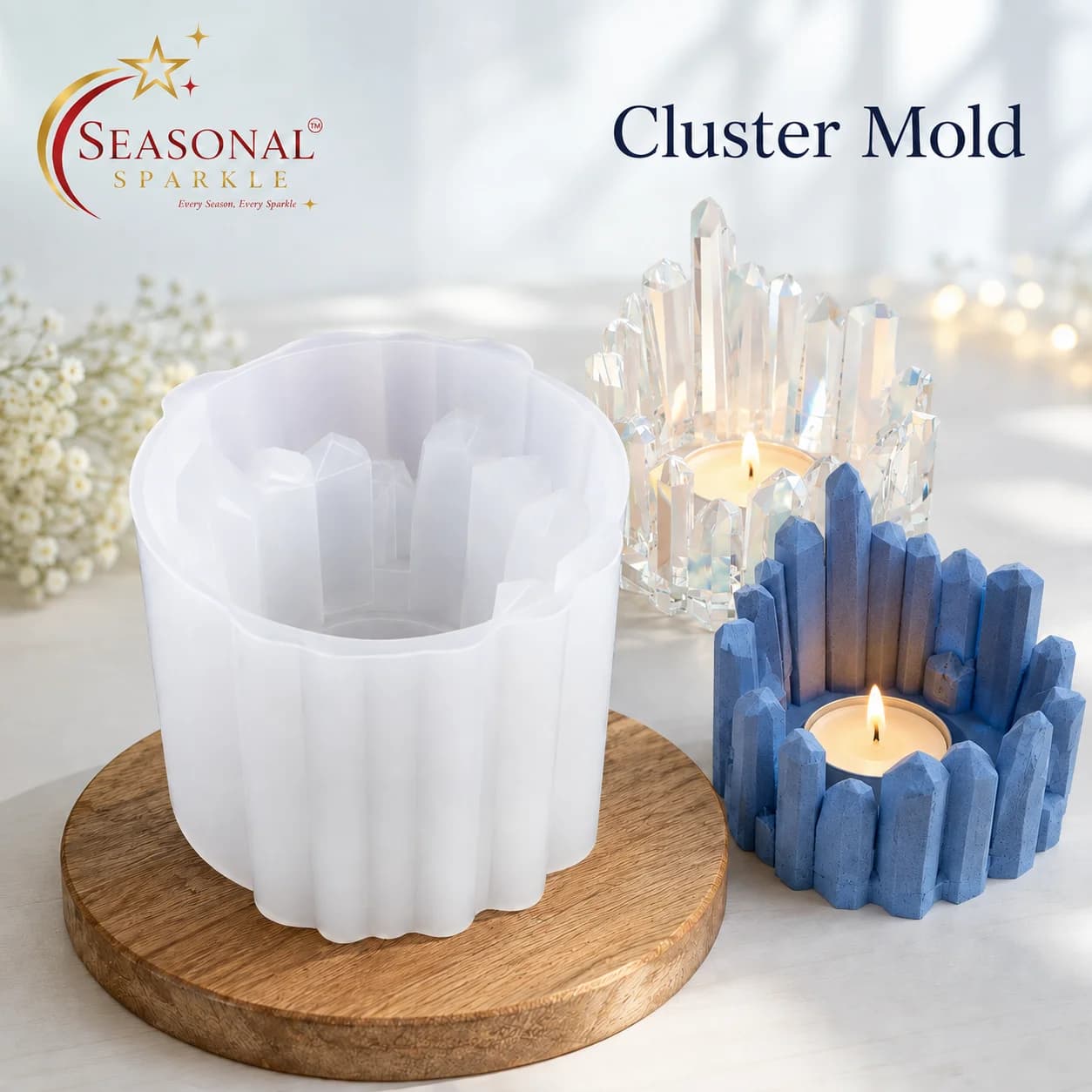 Crystal Cluster Silicone Mould