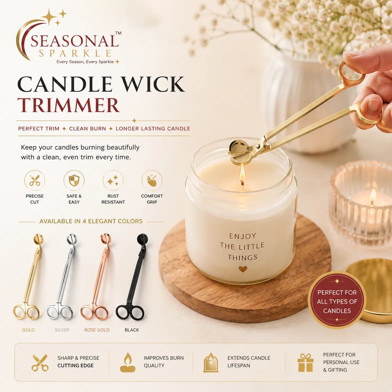 Professional Candle Wick Trimmer