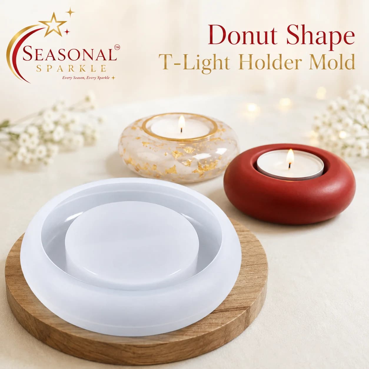 Donut Shape T-Light Holder Mould