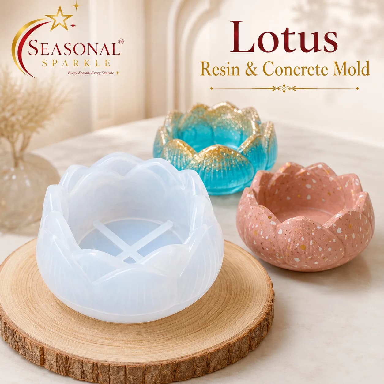 Lotus Resin & Concrete Vessel Mould