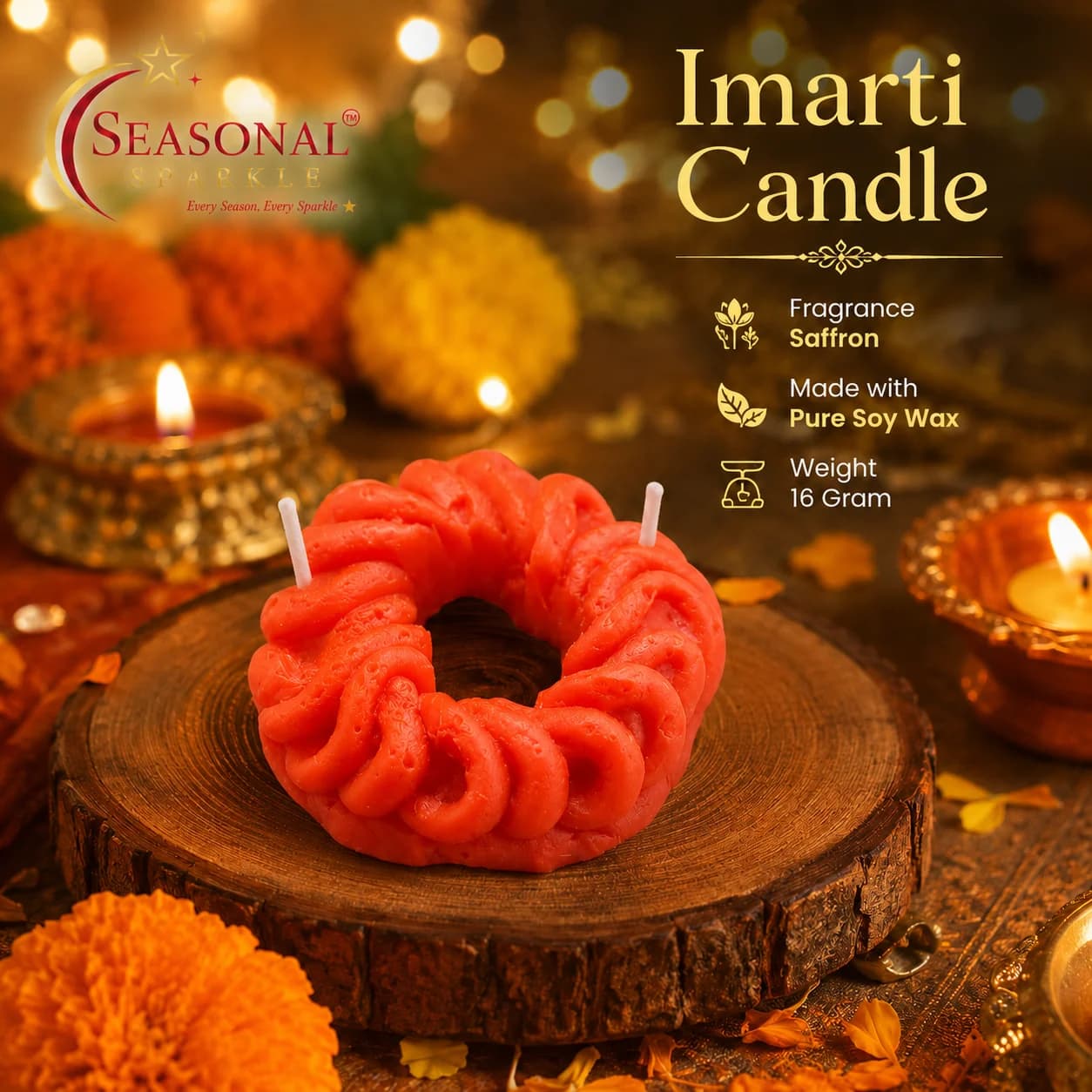 Imarti Candle (set of 4)