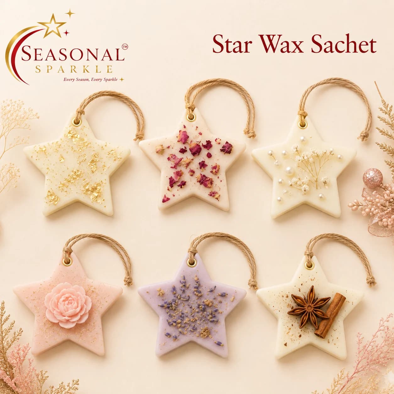Star Holiday Wax Sachet