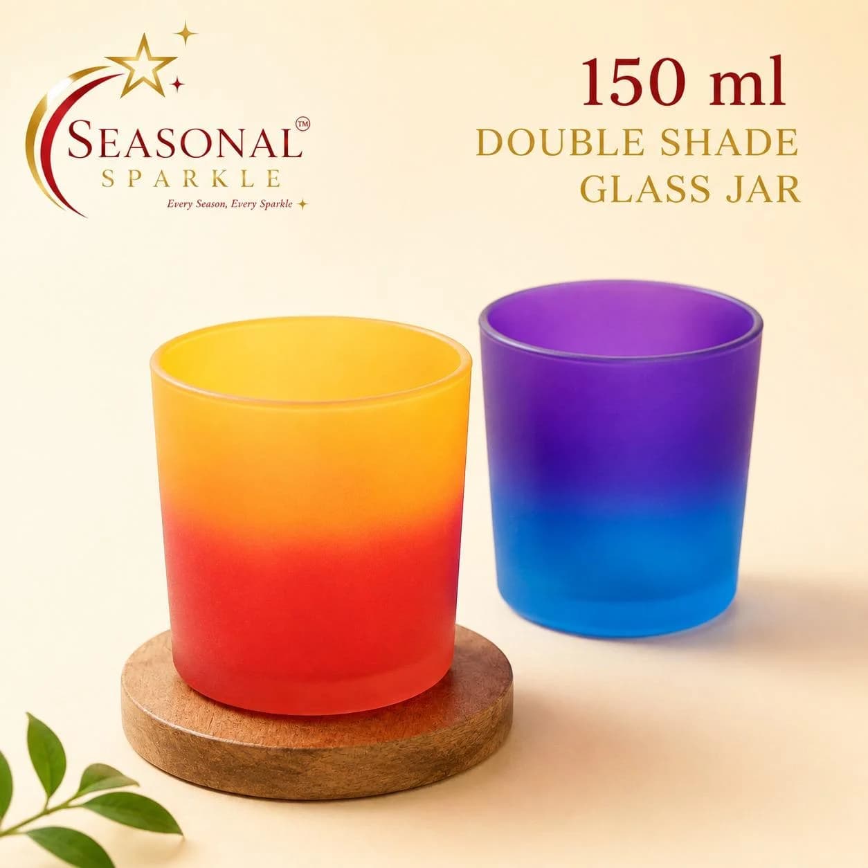 150ml Double Shade Glass Jar (moq 4 pcs)