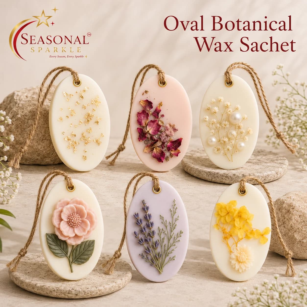 Oval Botanical Wax Sachet