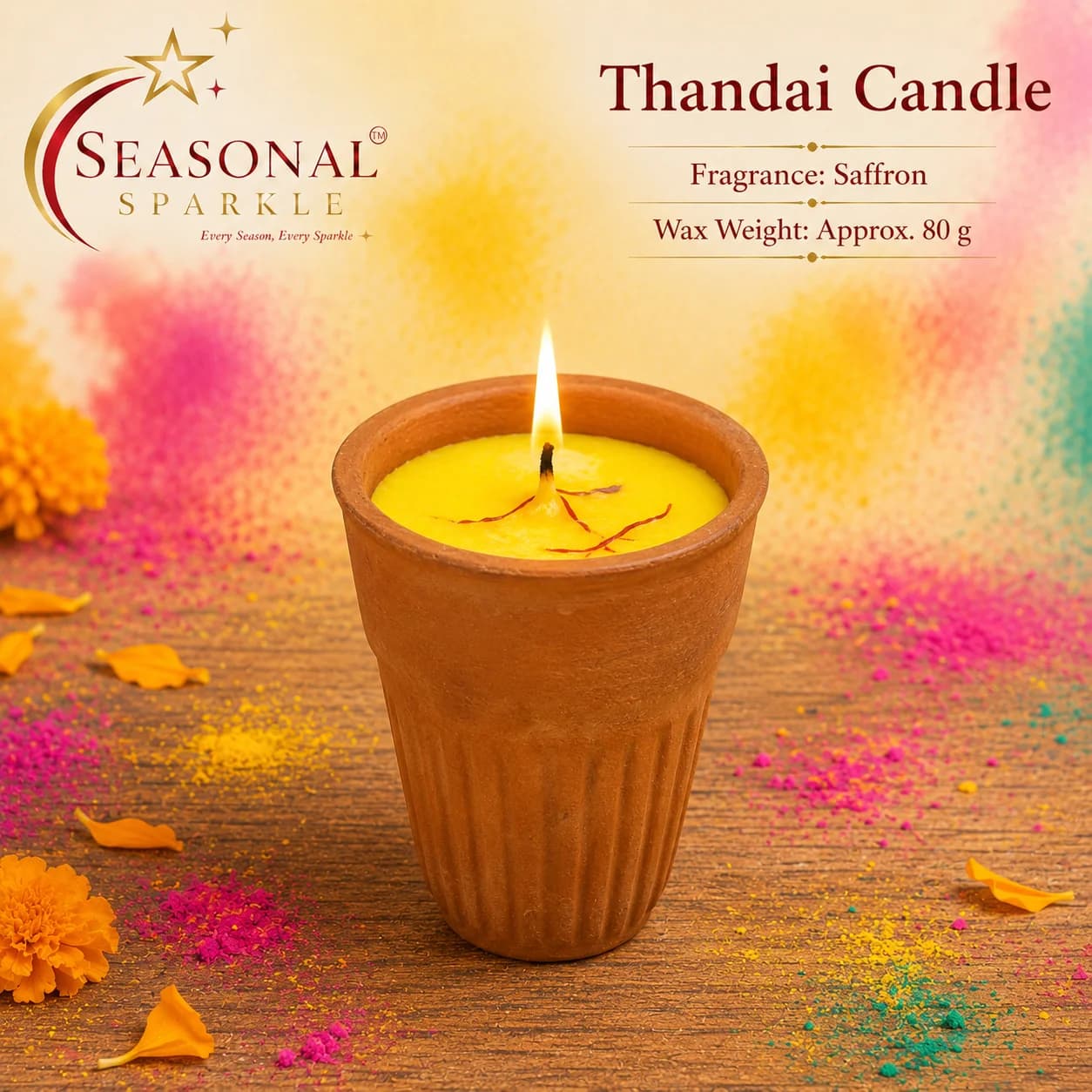 Festive Thandai Scented Candle (set of 2)