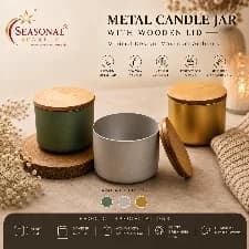 Metal Candle Jar (moq 2 pcs)