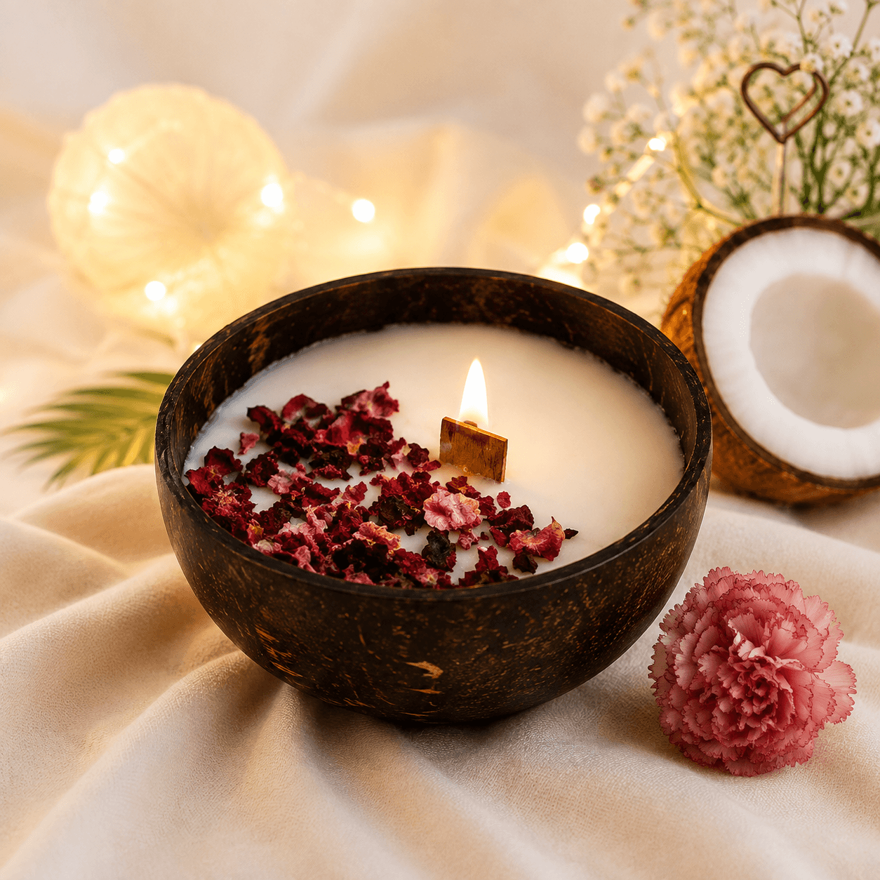 Coconut Shell Candle