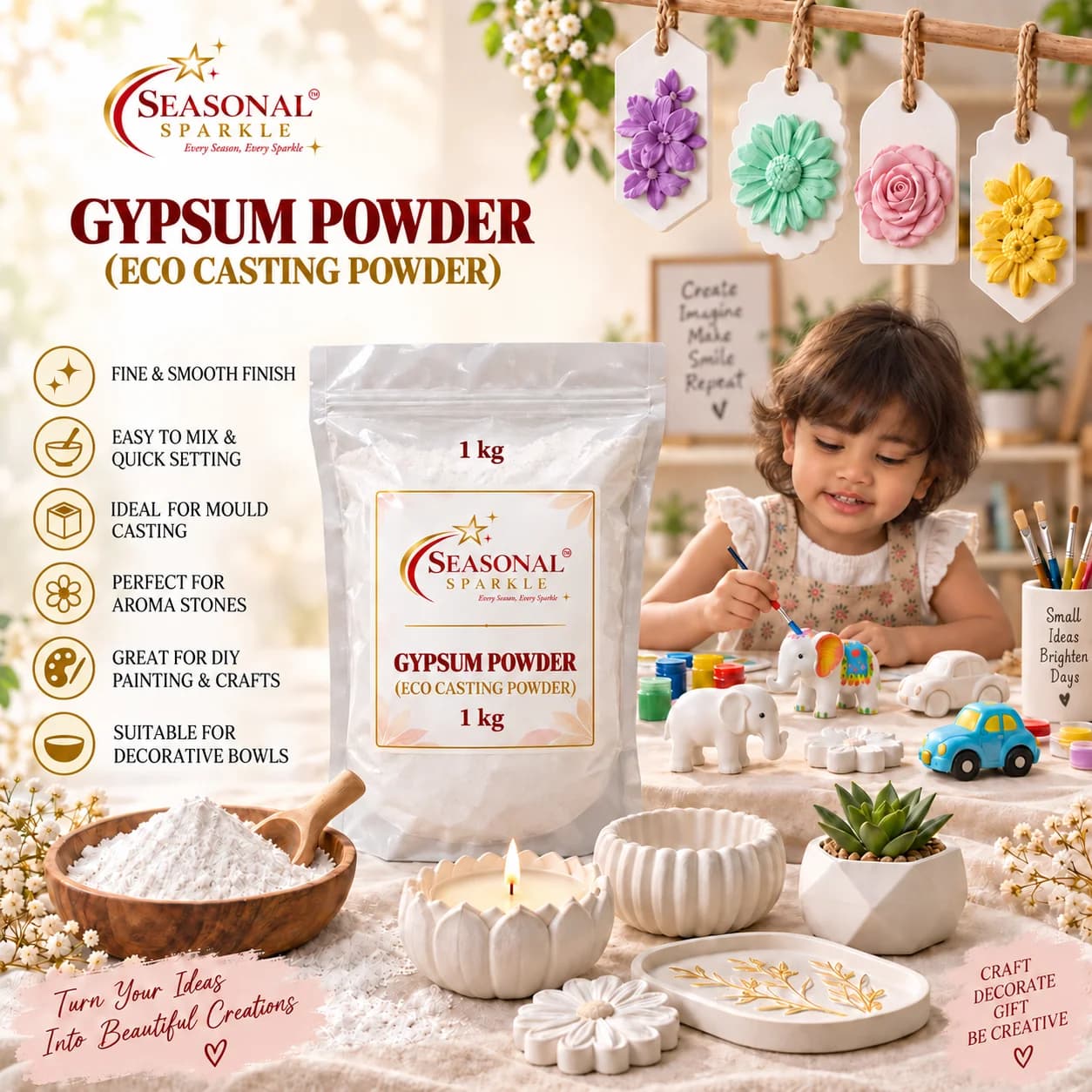Gypsum Powder (Eco Casting Powder)